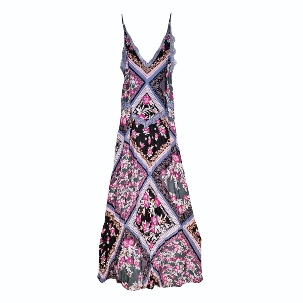Free People lace trim maxi dress, S